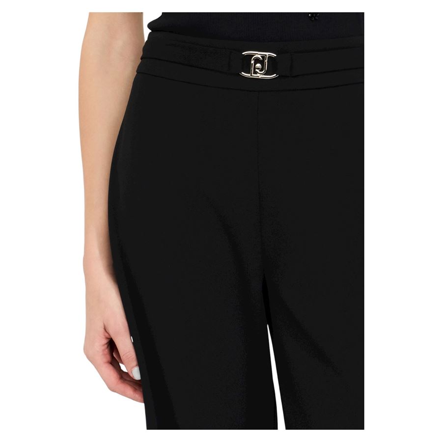 Pantaloni cropped con cintura da donna Liu Jo | MF5260J193022222
